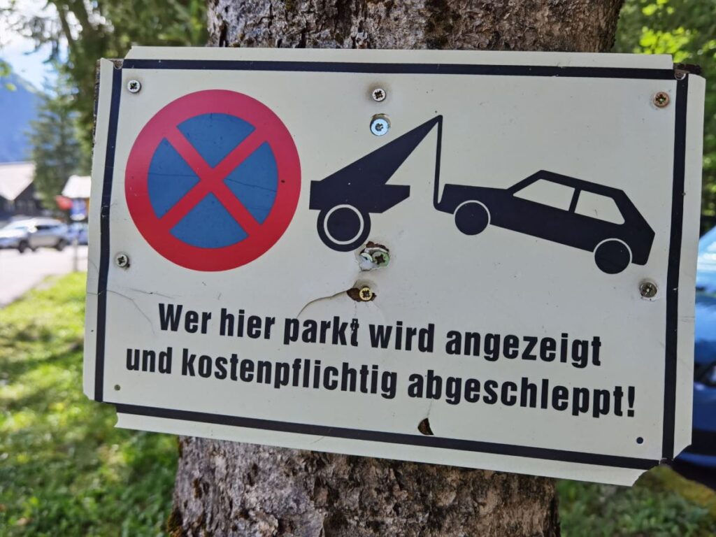 Einfach so am Vilsalpsee parken? Das geht leider nicht. 