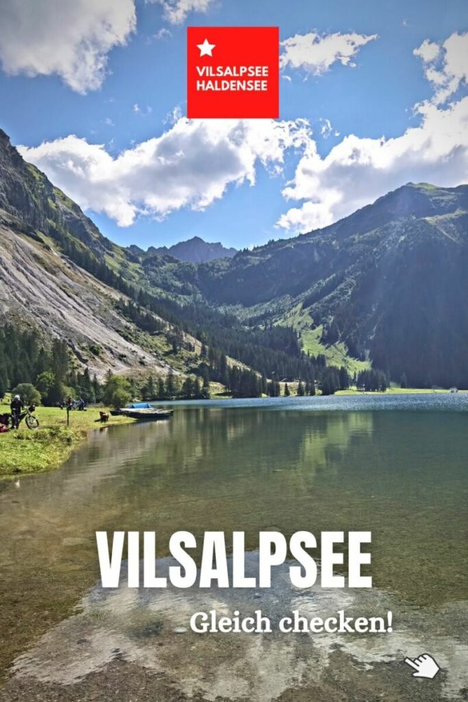 Der Vilsalpsee in den Allgäuer Alpen